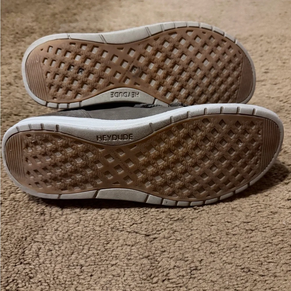 HEY DUDE ELOISE RECYCLED LEATHER COFFEE SIZE 8 - Picture 2 of 5